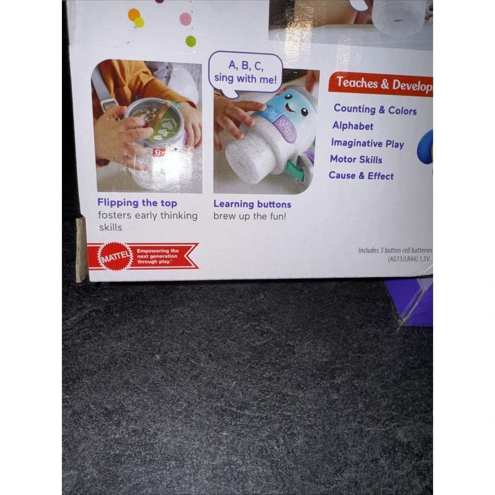 Lot Of 2 Fisher-Price Laugh & Learn Wake  Coffee Mugs Interactive Sounds